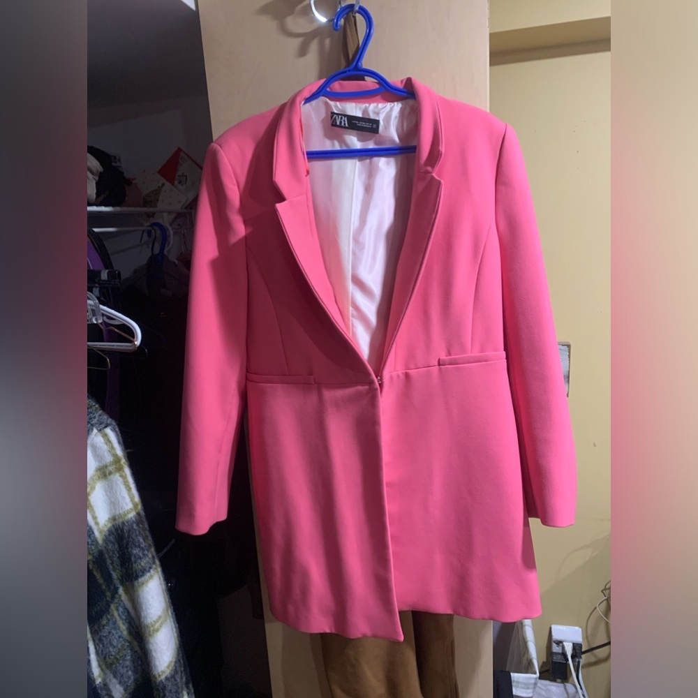 Zara pink blazer